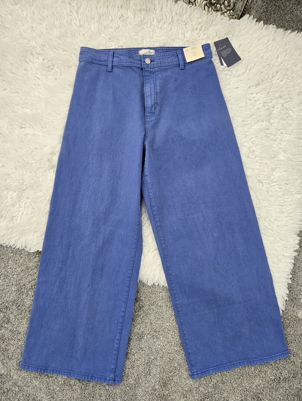 Universal Thread High-Rise Sailor Wide-Leg Jeans. Blue. Size 12. New.